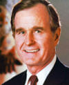 George H.W. Bush at Hobart Arena in Troy, Ohio