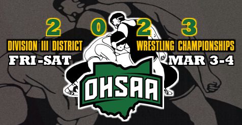 OHSAA Division III District Wrestling Tournament at Hobart Arena in Troy, Ohio